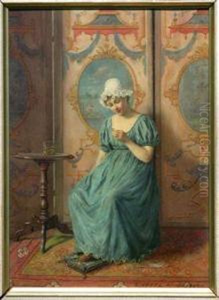 Sweet Memories Oil Painting by Ludwig Kohrl