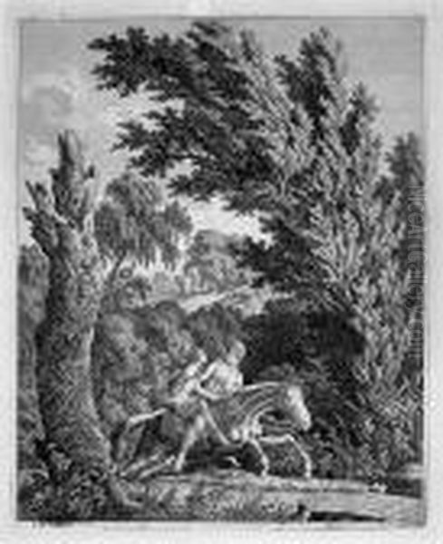 Ein Reiter Mit Lanze Oil Painting by Carl Wilhelm Kolbe