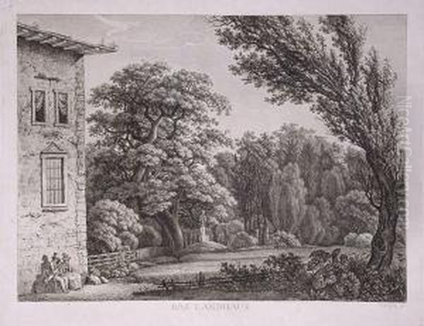 Das Landhaus Oil Painting by Carl Wilhelm Kolbe