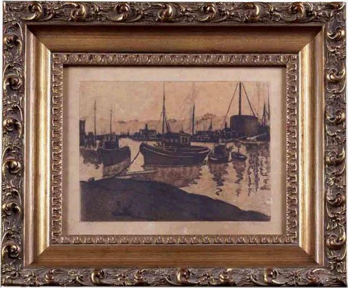 Tide Oil Painting by Emil Jean Kosa