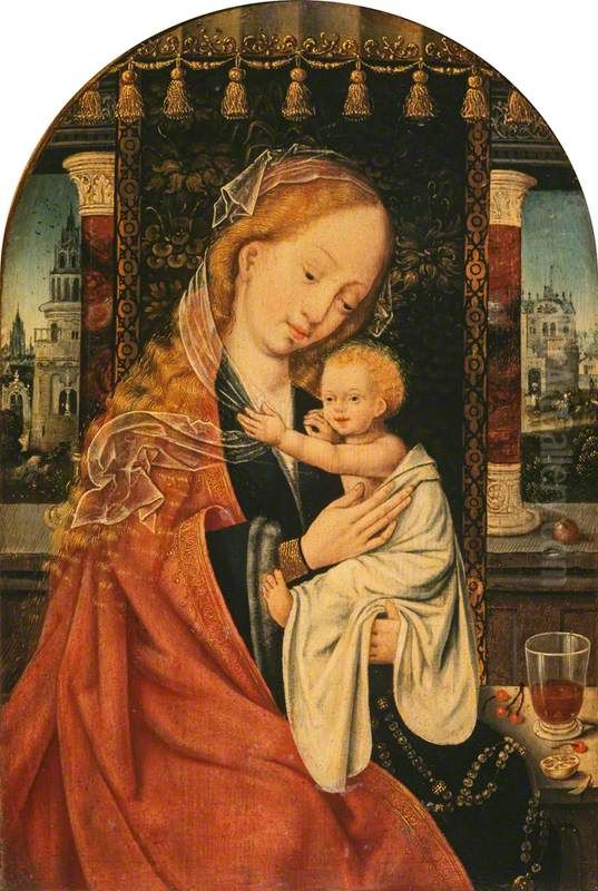 The Virgin and Child Oil Painting by Joos Van Cleve