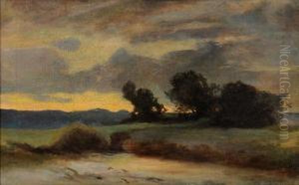 Pergusa D'inverno 
E.cremp Oil Painting by Erminio Kremp