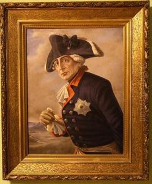 Der Alte Fritz Oil Painting by Josef Nikolaus Kriehuber