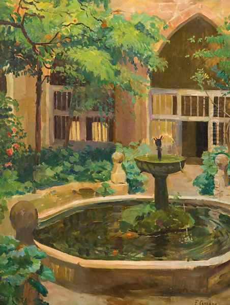 La Fuente Oil Painting by Fernando (cabrera) Canto