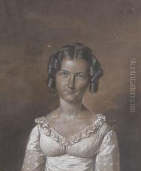 Bildnis Der Guste
 Krutisch. Oil Painting by Franz Krutger