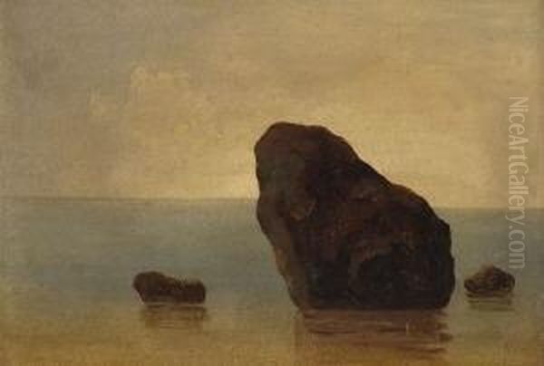 Vor Sonnenaufgang Am
 Meer: Oil Painting by Karl Robert Kummer