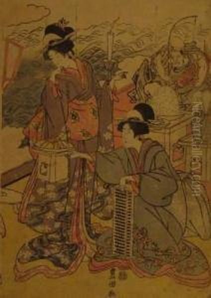 L'acteur Sawamura Tanosuke En Onnagata Oil Painting by Gototei Kunisada