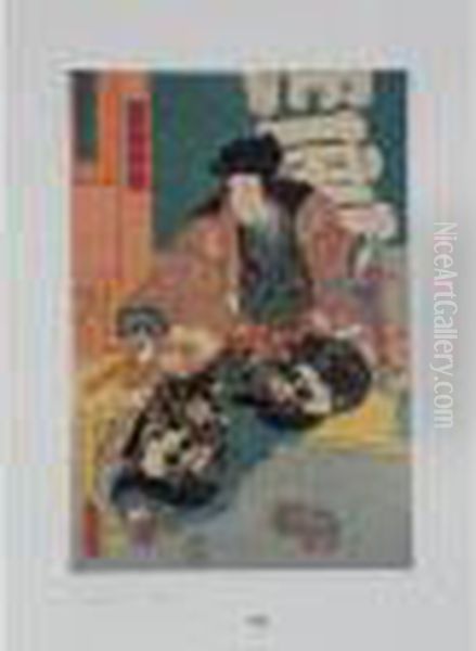 Samurai Oil Painting by Gototei Kunisada