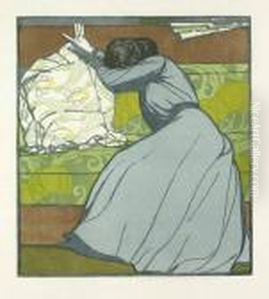 Der Polster Oil Painting by Max Kurzweil