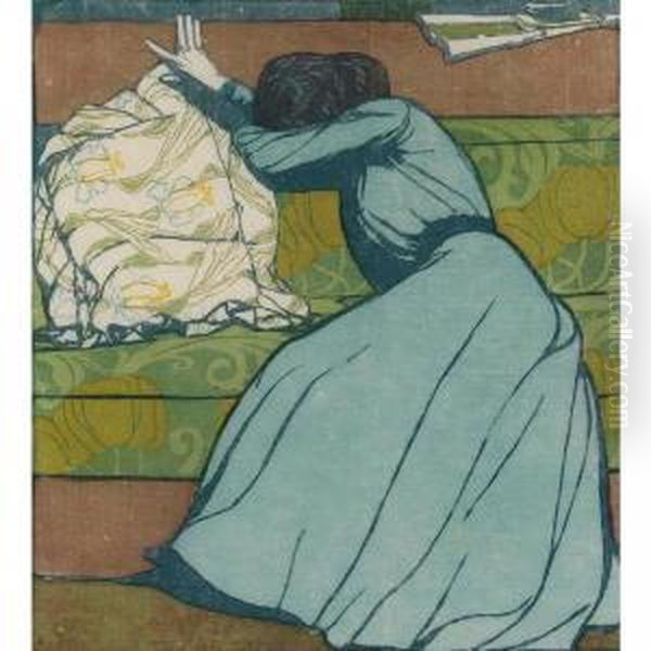 Der Polster Oil Painting by Max Kurzweil