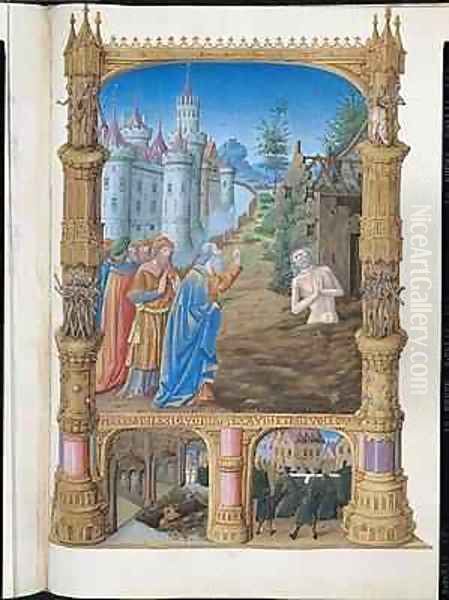 Job Oil Painting by Jean Colombe