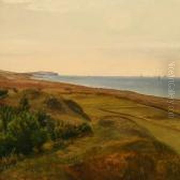 Udsigt Fra Hornb k Mod Nakkehoved I Gilleleje Oil Painting by Vilhelm Kyhn