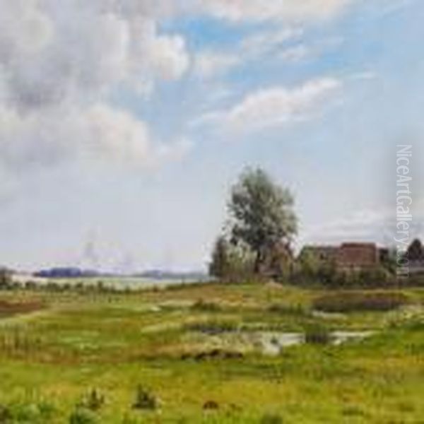 Parti Ved Palsgaard, Veile Oil Painting by Vilhelm Kyhn