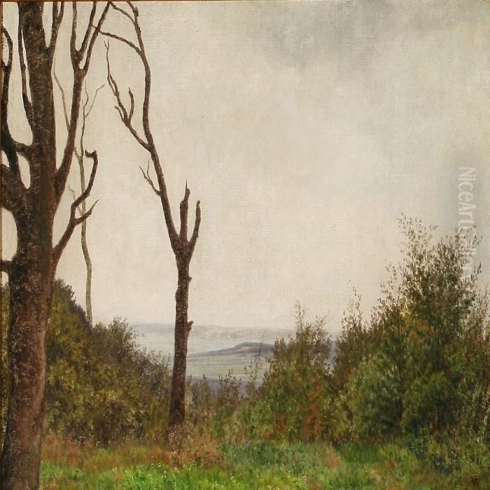 Summer Landscape Oil Painting by Vilhelm Kyhn