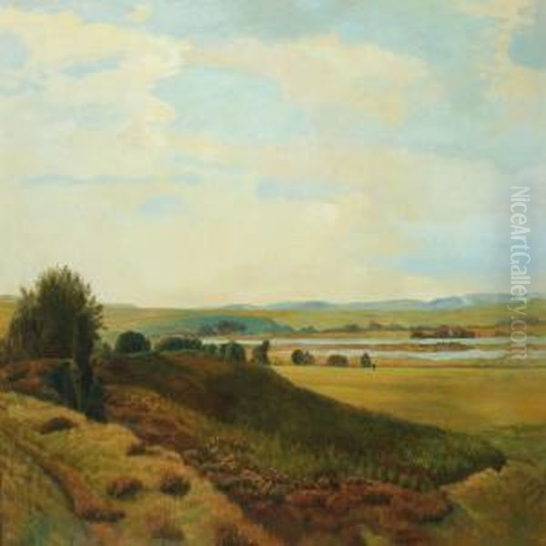 Scenery From Silkeborg Oil Painting by Vilhelm Kyhn