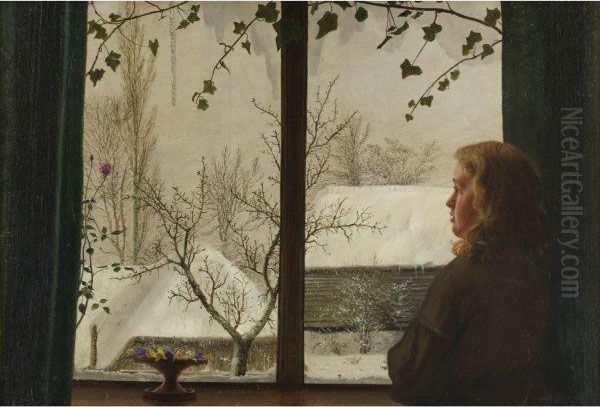 Day Dreams Oil Painting by Vilhelm Kyhn