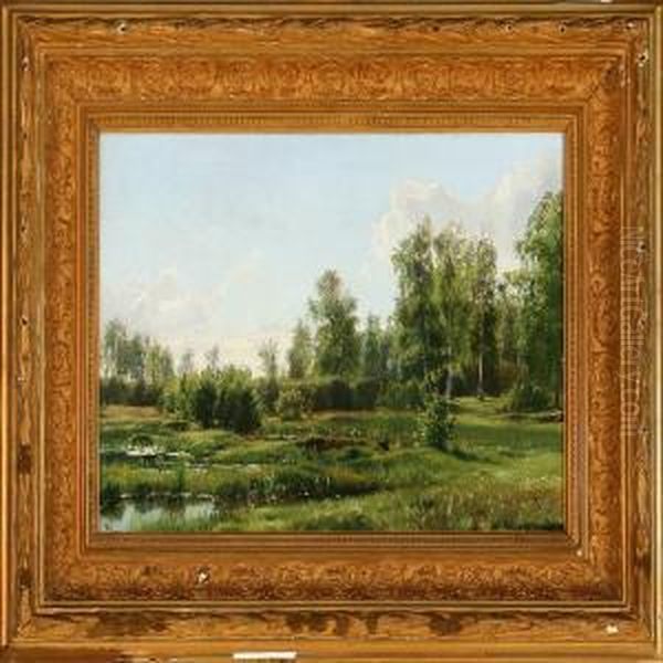 Summer Day At A Moor Oil Painting by Vilhelm Kyhn