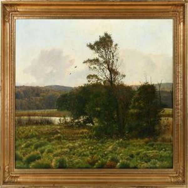 October Afternoon At Himmelbjerget Oil Painting by Vilhelm Kyhn
