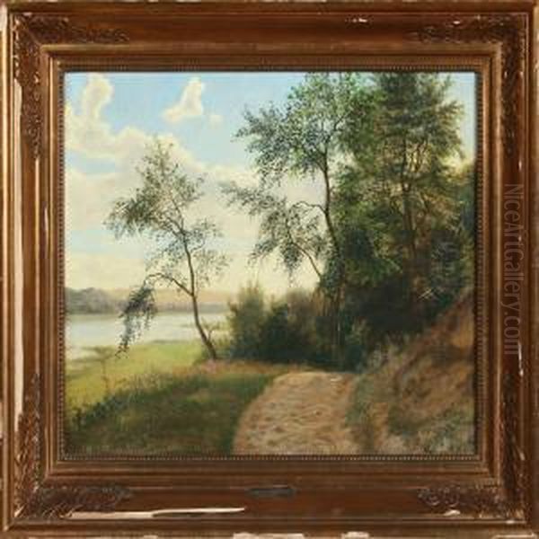 Fra Himmelbjergsoerne Oil Painting by Vilhelm Kyhn