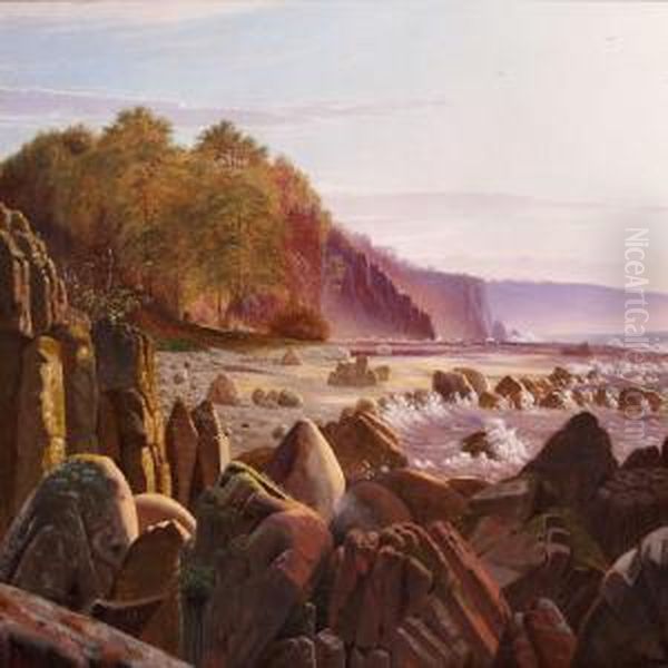 From The Coast At Ro On Bornholm Oil Painting by Vilhelm Kyhn