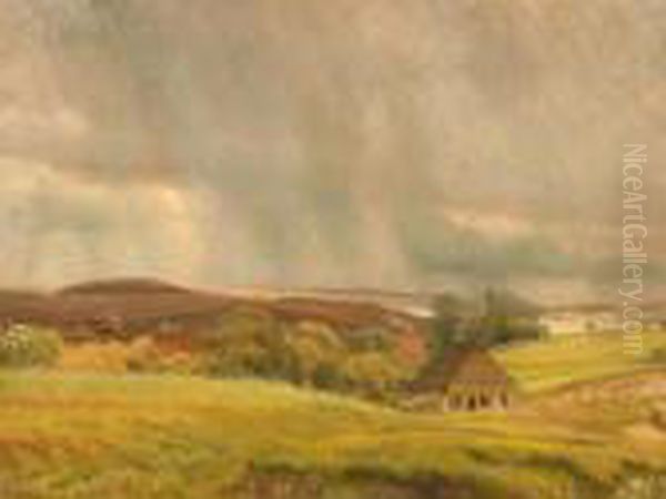 Peter Vilhelm Carl (danischerlandschaftsmaler Oil Painting by Vilhelm Kyhn