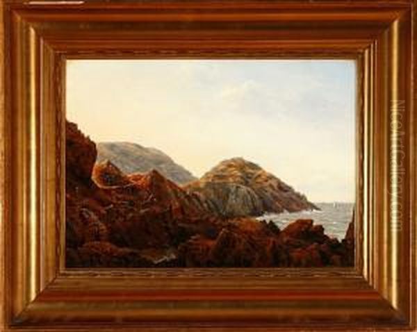 Summer Coastal Scenry From Bornholm Island, Denmark Oil Painting by Vilhelm Kyhn