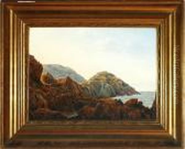 By The Coast Of Bornholm Island, Denmark Oil Painting by Vilhelm Kyhn