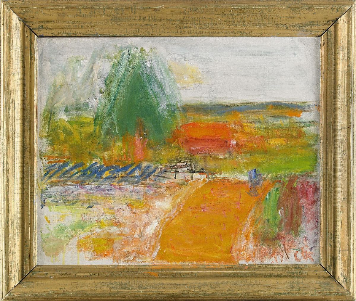 Solnedgang - I Obygden Oil Painting by Carl Kylberg