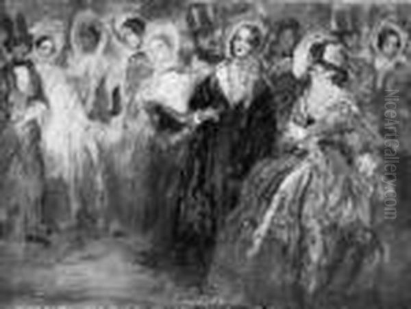 Serata Mondana Oil Painting by Vincenzo La Bella