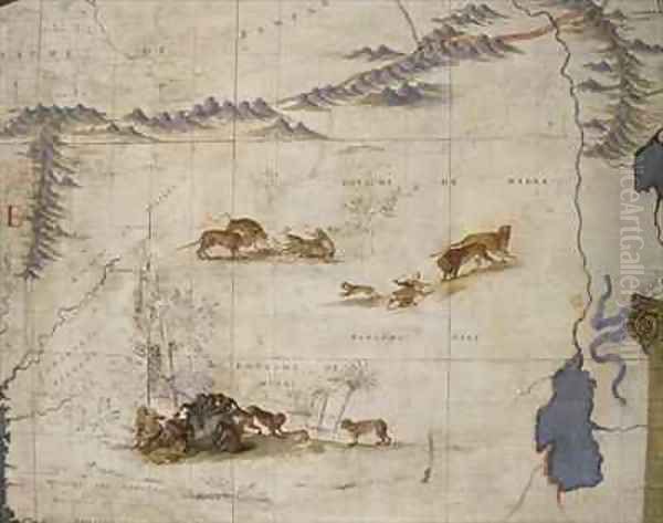 Terrestrial globe 52 Oil Painting by Vincenzo Maria Coronelli