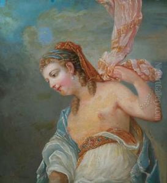 Ritratto Di Una Dama Adorna Di Perle Oil Painting by Louis Lagrenee