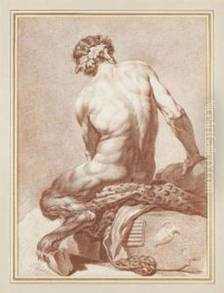 Faune Vu De Dos Oil Painting by Louis Lagrenee