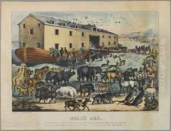 Noahs Ark Oil Painting by Currier