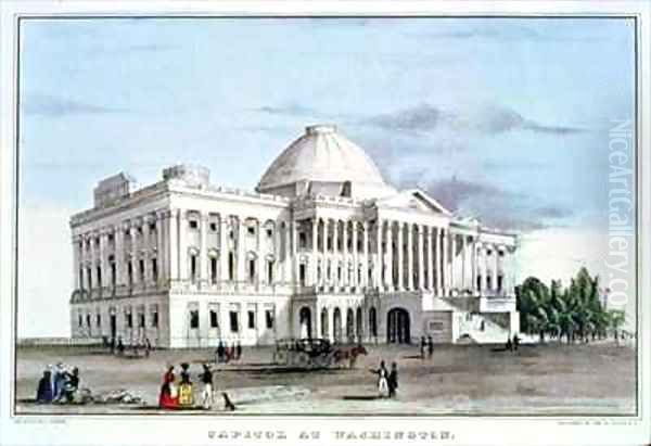 The Capitol at Washington Oil Painting by Currier