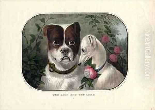 The lion and the lamb Oil Painting by Currier