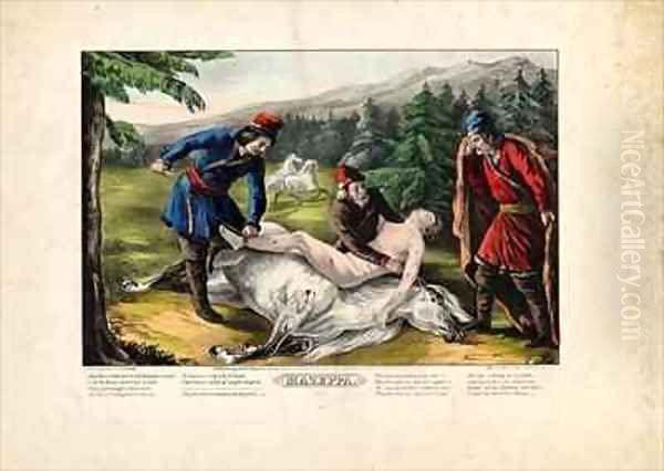 Mazeppa 2 Oil Painting by Currier