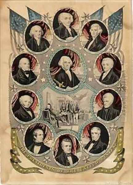 The Presidents of the United States Oil Painting by Currier