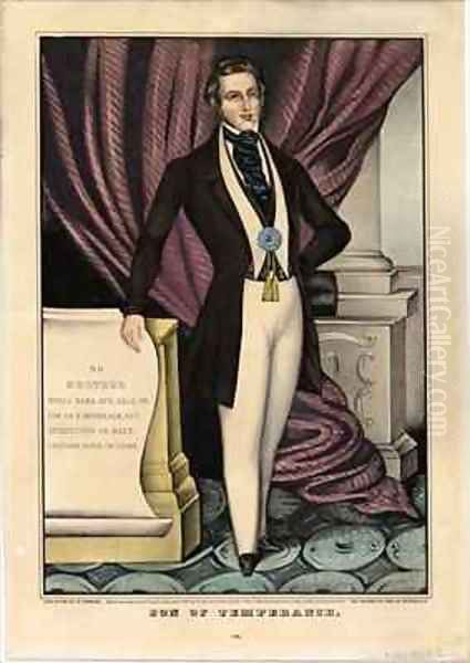 Son of temperance Oil Painting by Currier