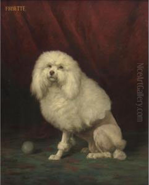 Property From The Estate Of Gloria Gurney
 

 
 
 

 
 Frisette Oil Painting by Louis Eugene Lambert