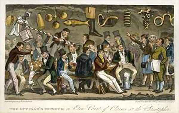 The Oppidans Museum or Eton Court of Claims at the Christopher Oil Painting by Isaac Robert Cruikshank
