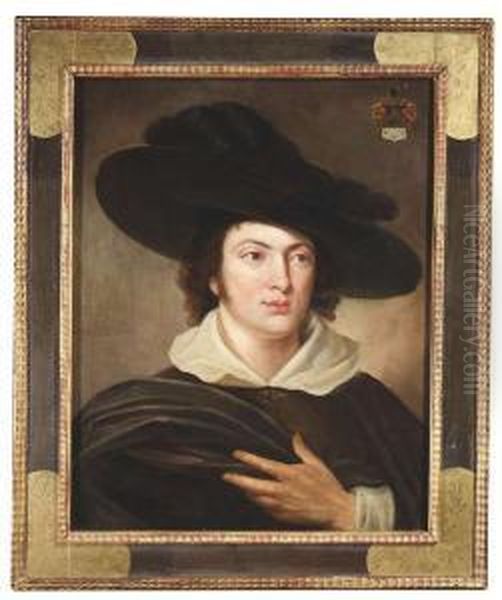 Portrait Of A Nobleman. Oil/canvas/canvas Oil Painting by Johann Baptist the Elder Lampi