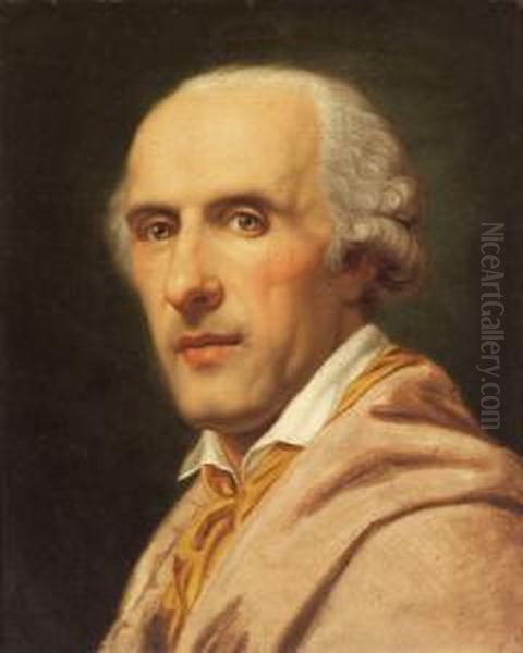 Ritratto Dello Scultore Antonio Canova Oil Painting by Johann Baptist the Elder Lampi