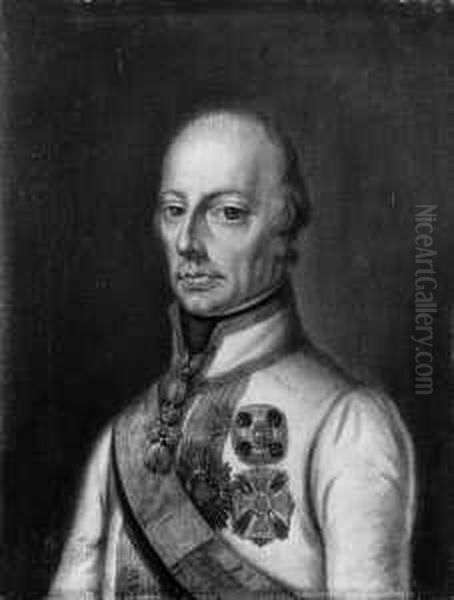 Bildnis Kaiser Franz I. Von Osterreich. Oil Painting by Johann Baptist the Elder Lampi