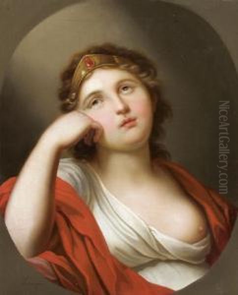 Noi Kepmas Vedett - No Export Oil Painting by Johann Baptist the Elder Lampi