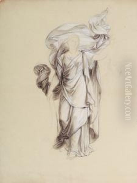 Lot De 3 Dessins Pour La Paix 
Faisant Regner La Justice Et Versant L'abondance Sur La Terre Oil Painting by Joseph Ferdinand Lancrenon