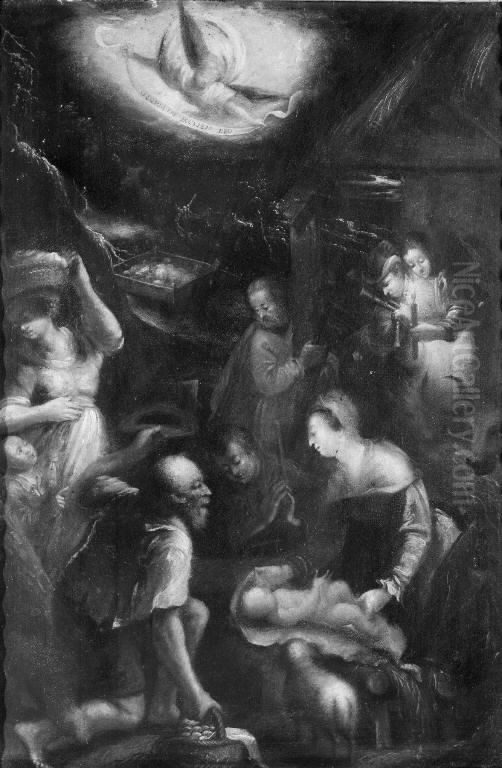 The Adoration of the Shepherds Oil Painting by Denys Calvaert