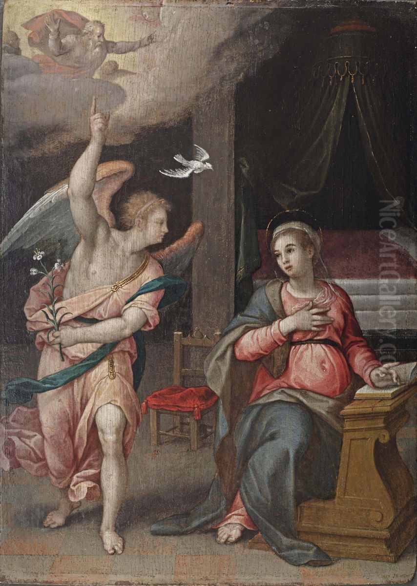 The Annunciation Oil Painting by Denys Calvaert