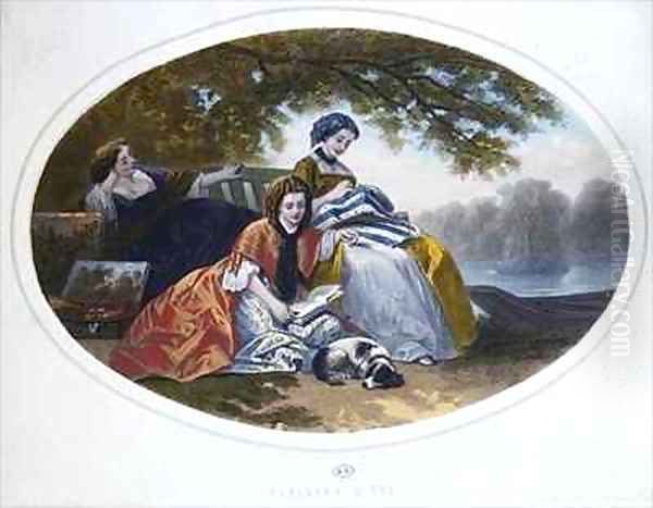 The Pleasures of Summer Oil Painting by Francois Claudius Compte-Calix