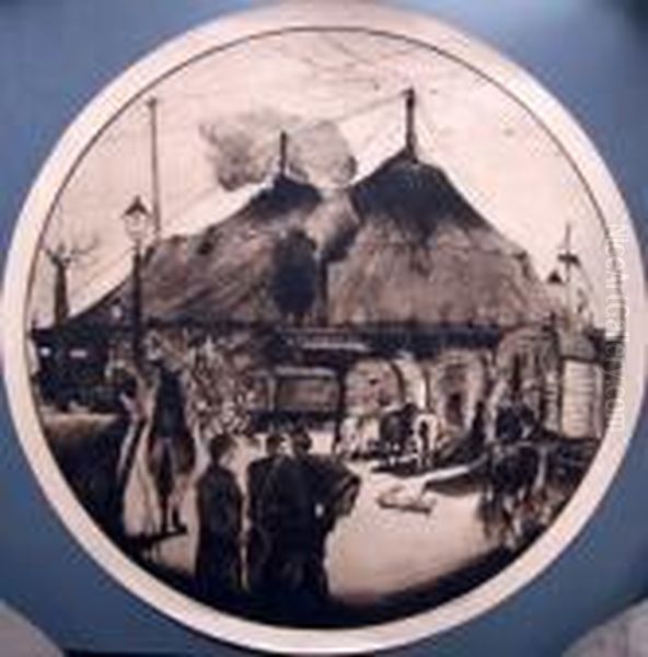 Le Cirque Carre Oil Painting by Maurice Langaskens