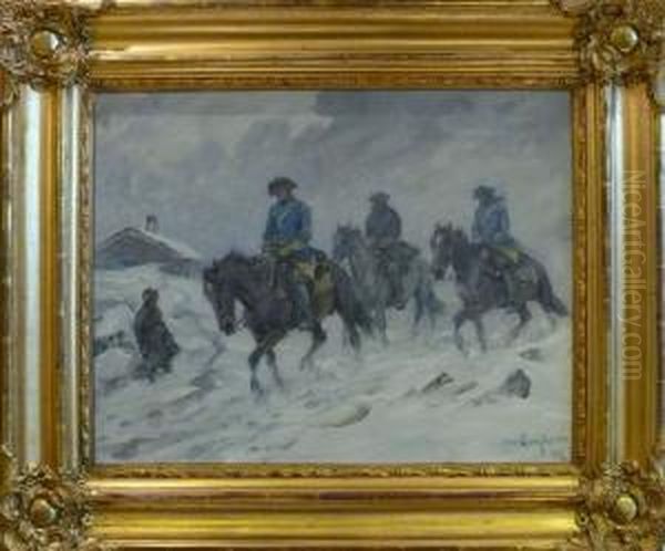 Karoliner. Oil Painting by Alexander Langlet